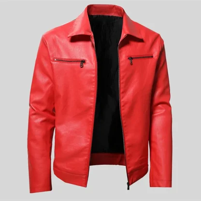 Red Faux Leather Jackets