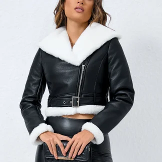 Fashionable Cozy Cropped Jacket